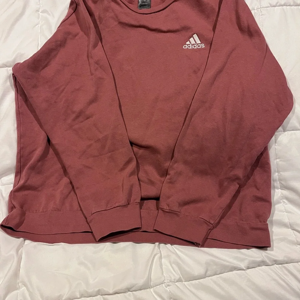Adidas Feelcozy Crewneck Sweatshirt, Crimson- Men’s 2XL